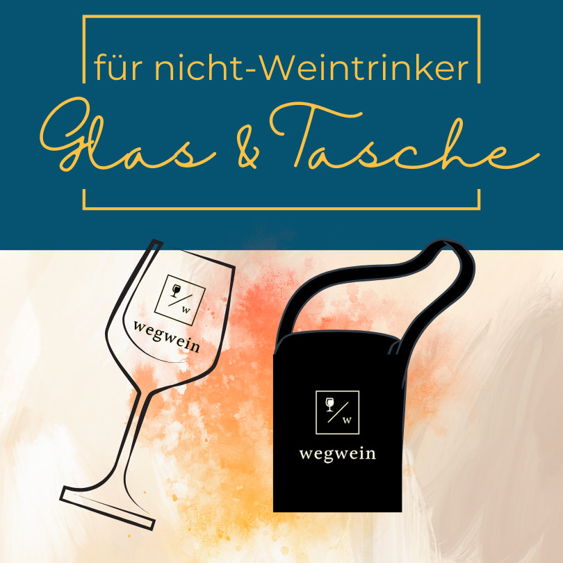 Glas & Umhängetasche