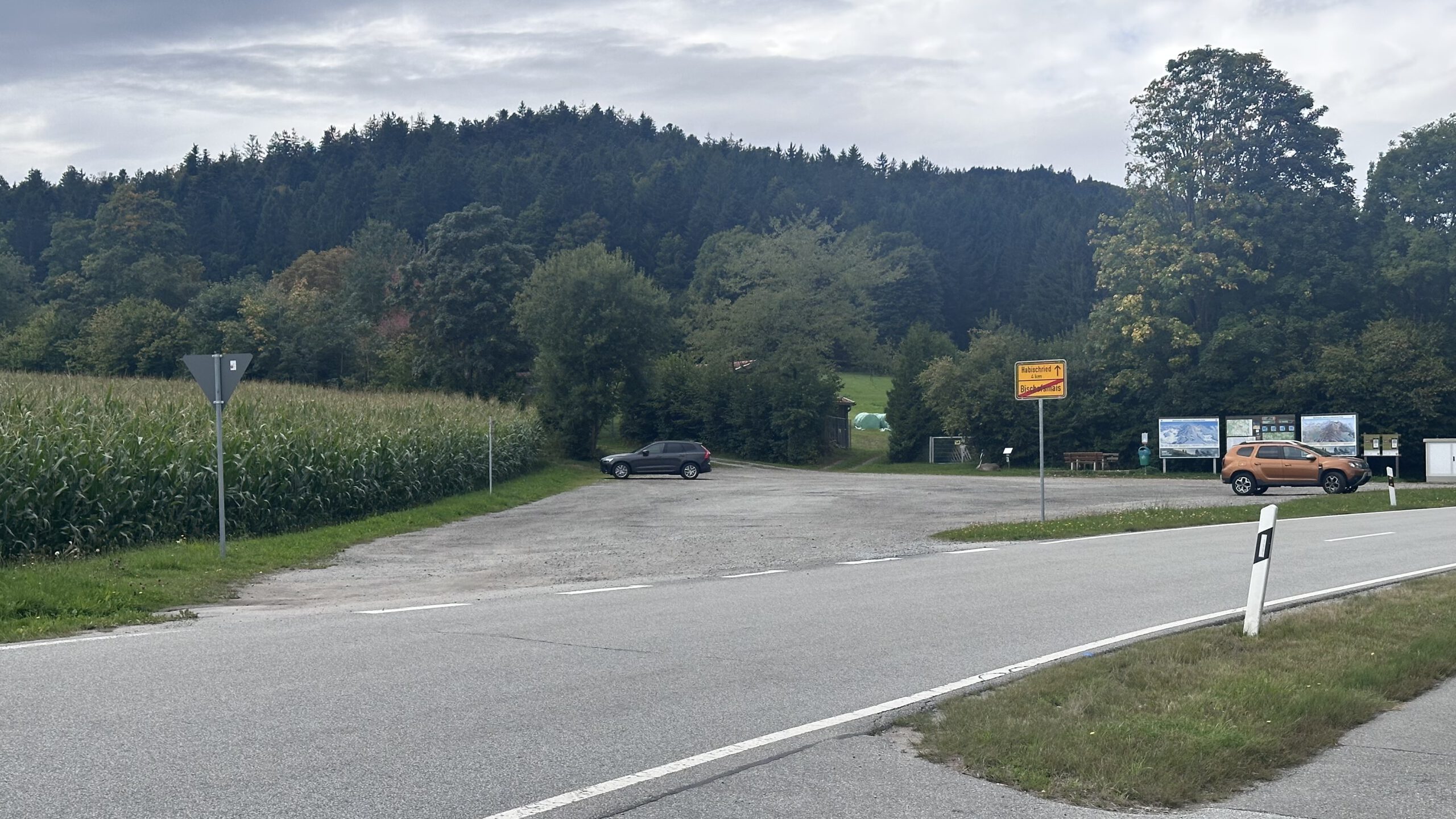 Einfahrt Parkplatz Teufelstisch