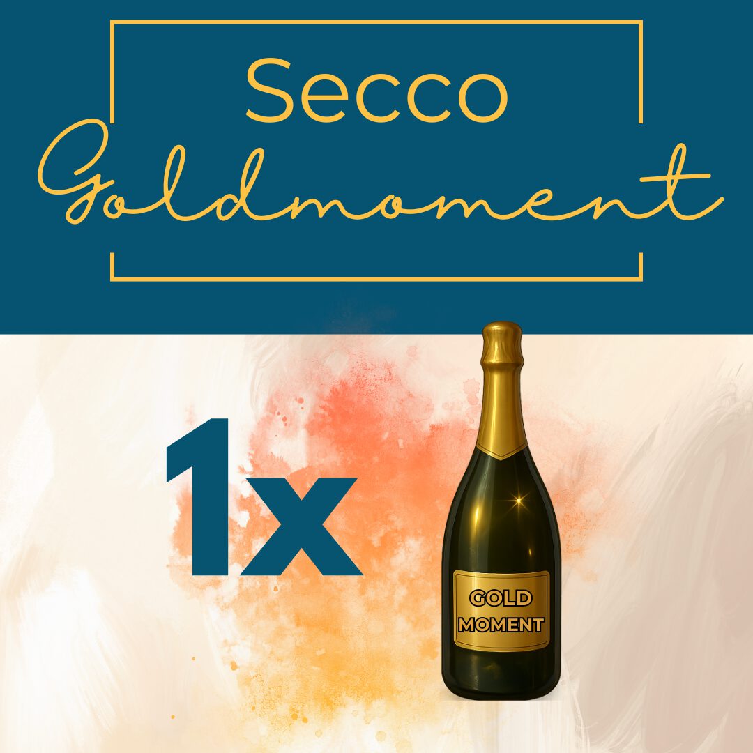 Goldmoment – Secco mit Blattgold