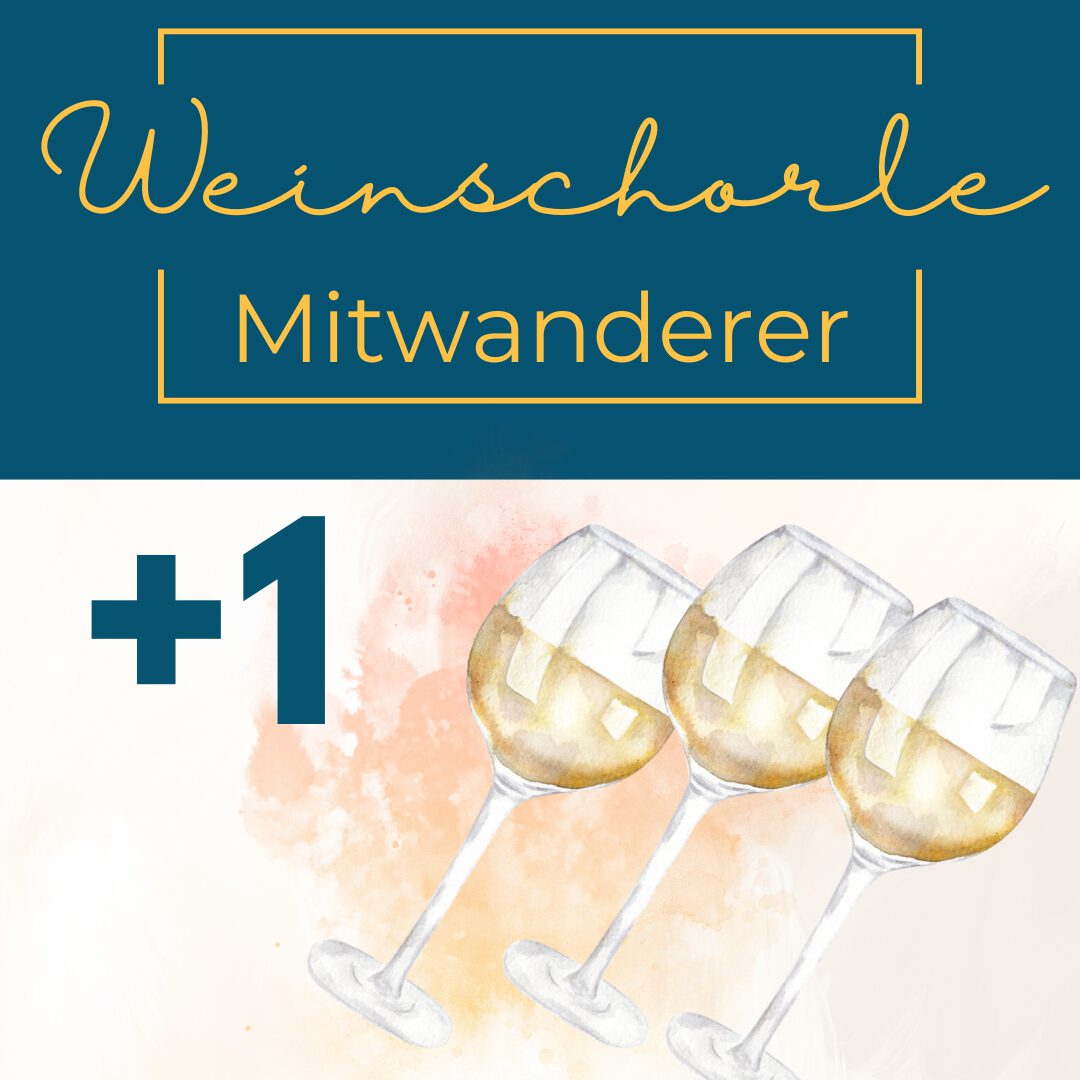Zusätzlicher Weinschorle-Mitwanderer